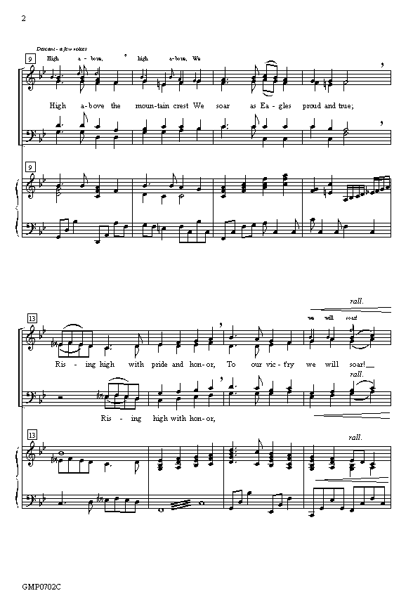 Granite Hills High School Alma Mater - Choral, p.2